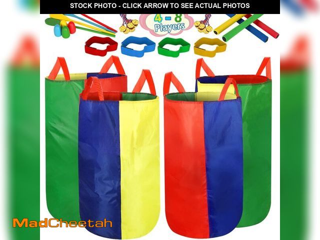 Lot 74-13946859 - 4-8 Player Potato Sack Race Bags Backyard Games for Kids and Adult, Field Day Birthday Party Outdoor...
