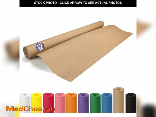 Lot 74-13042144 - IDL Packaging Brown Paper Roll 36" x 1200" (100 feet) - USA-Made Thick Kraft Paper Roll 50lb Thickne...