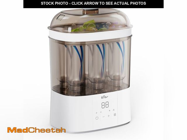 Lot 74-14045492 - Bear Bottle Sterilizer and Dryer, 2 Layers Large Electric Steam Baby Bottle Sterilizer, Fast Bottle ...