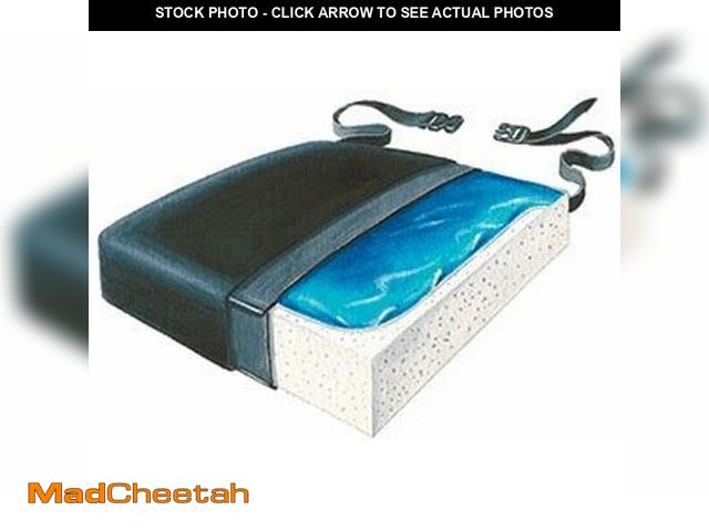 Lot 74-13419714 - Skil-Care Bariatric Gel-Foam Cushion with LSI Cover - 20" Wide, 18" x 3" Seat Support for Extra Comf...