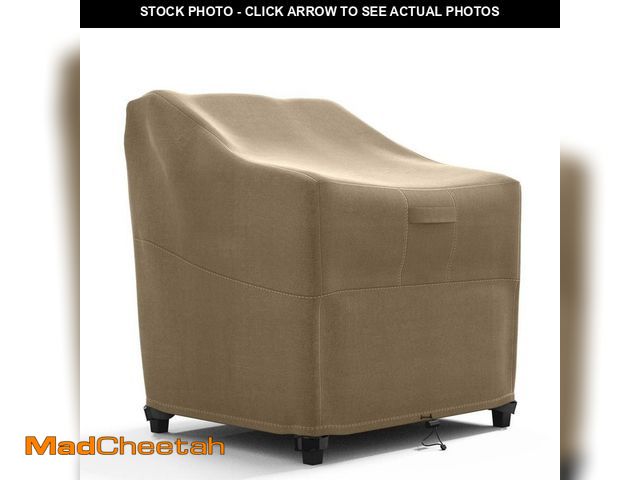 Lot 74-12852514 - KHOMO GEAR 38 in. L x 36 in. H x 36 in. D, Brown Outdoor Patio Wide Chair Furniture Cover - UNUSED