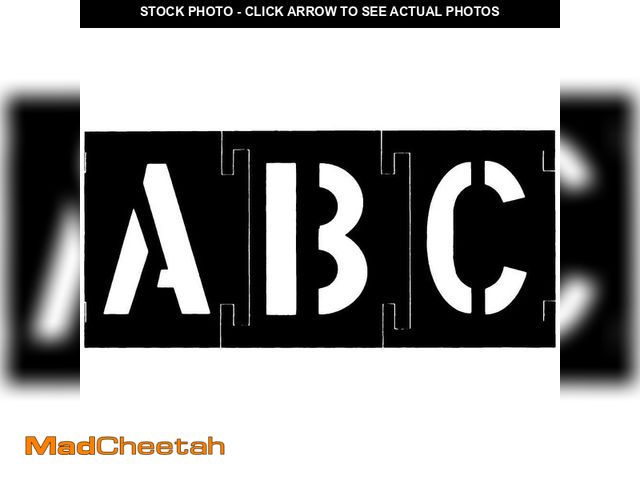 Lot 74-13692846 - C.H. Hanson 6 in. Plastic Stencil Set (46-Pieces) - UNUSED