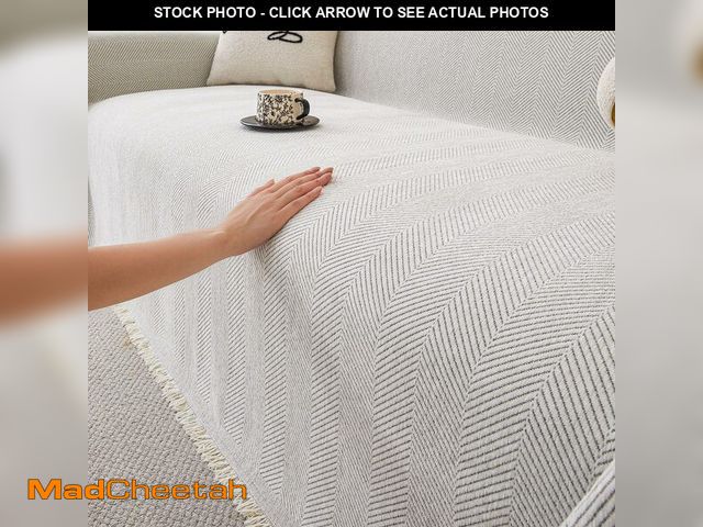 Lot 74-13715452 - HAOMAIJIA Non Slip couch cover sofa covers for 3 cushion couch Washable sectional couch covers for D...