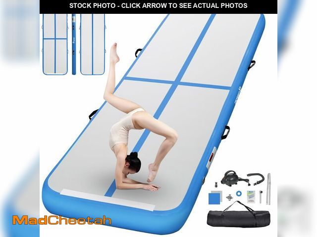 Lot 74-13120804 - FBSPORT Inflatable Air Gymnastics Mat Training Mats 4/8 inches Thickness Gymnastics Tracks for Home ...