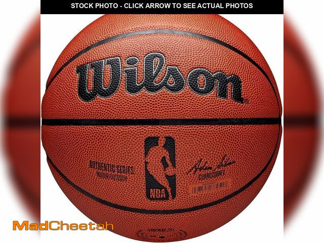Lot 74-14281624 - WILSON NBA Authentic Indoor/Outdoor Basketball - Brown, Size 7-29.5" - UNUSED