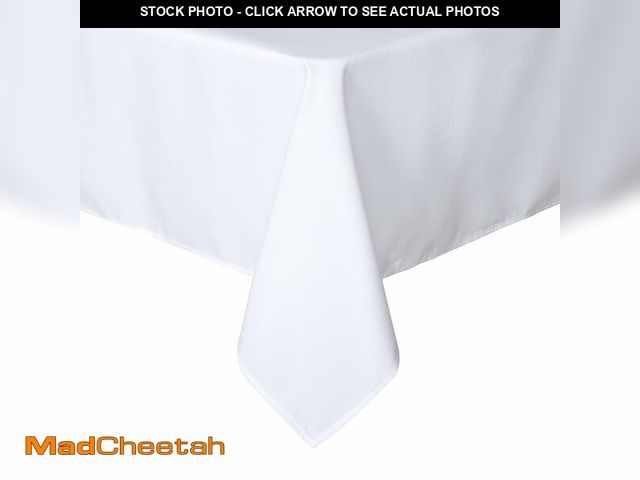 Lot 74-14301880 - sancua Rectangle Tablecloth - 60 x 102 Inch - Stain and Wrinkle Resistant Washable Polyester Table C...
