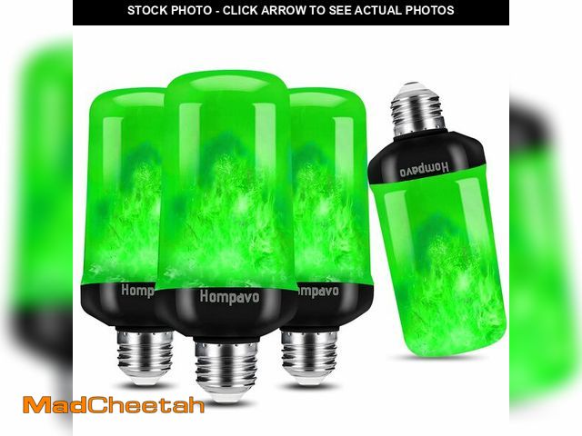 Lot 74-12701748 - Hompavo Ã£â¬ÂUpgraded LED Flame Light Bulbs, Green Flickering Light Bulbs with Upside Down Effect,...