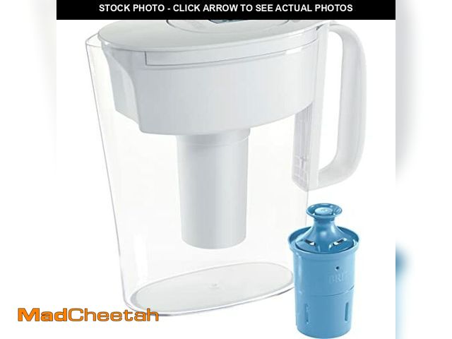 Lot 74-10822779 - Brita Water Filter Pitcher for Tap and Drinking Water with 1 Elite Filter, Reduces 99% Of Lead, Last...