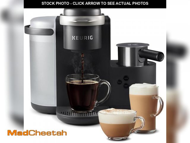 Lot 74-14608781 - Keurig K-Cafe Single Serve K-Cup Coffee Maker, Latte Maker and Cappuccino Maker, Dark Charcoal - UNU...