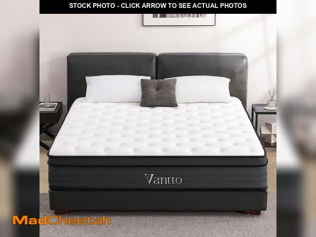 Lot 74-12166151 - Vantto Full Size Mattress, 12 Inch Memory Foam Hybrid Mattress in a Box with Pocket Springs for Moti...