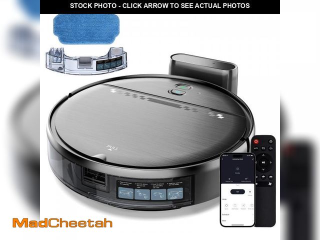 Lot 74-12051890 - Robot Vacuum and Mop, 2-in-1 Robotic Vacuums Cleaner with Smart Max Strong Suction, WiFi/App/Alexa V...
