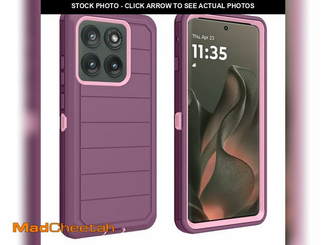 Lot 74-13469806 - AZSXLG for Motorola Edge 2025 Case, Defender Case Heavy Duty Shockproof Dustproof 3 in 1 Rugged Prot...