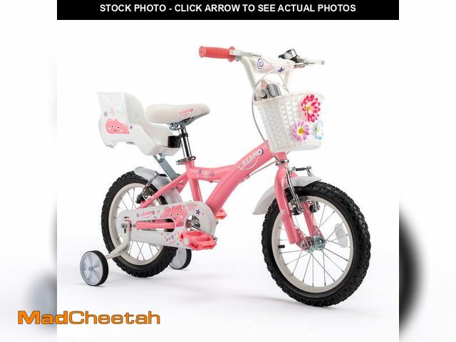 Lot 74-13045664 - Ktaxon Bike, 14 Inch Bicycle with Training Wheels, Easy to Assemble, Learning to Ride, Pink - USED