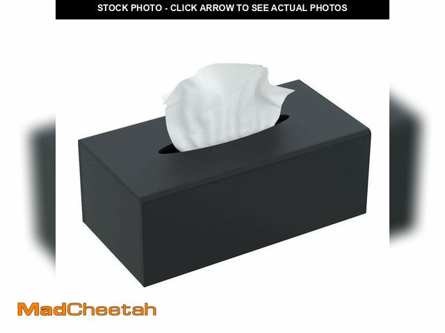 Lot 74-14147242 - FEMELI Acrylic Tissue Box Cover Rectangular - Matte Solid Cube Napkin Holder with Magnetic Bottom, M...