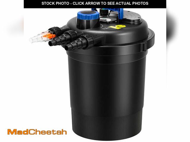 Lot 74-13817155 - SPECSTAR Bio Pressure Pond Filter with 13W Light, 2630 GPH Suitable for Koi Ponds up to 1300 Gallons...