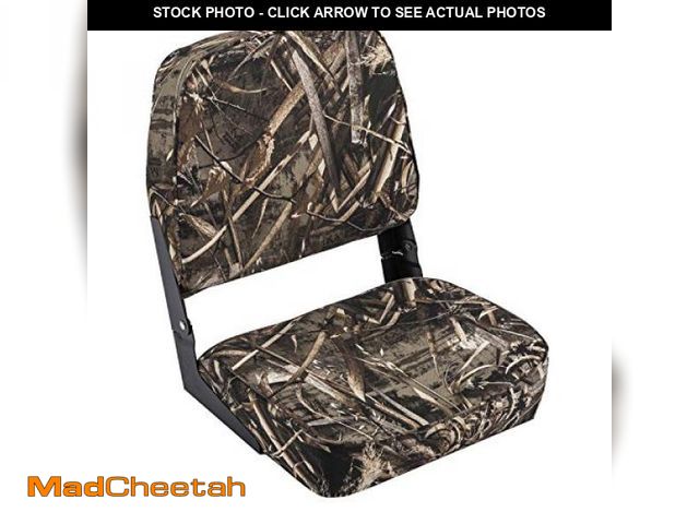 Lot 74-12137385 - Wise 8WD618PLS-733 Camo Low Back Boat Seat, Realtree MAX Camo - UNUSED