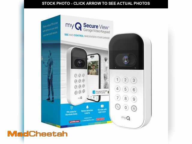 Lot 74-14478855 - myQ Smart Garage Door Video Keypad with Wide-Angle Camera,Customizable PIN Codes,and Smartphone Cont...