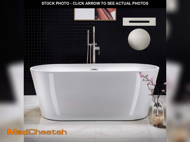 Lot 74-12413999 - WOODBRIDGE B0013-B/N-Drain &amp;O Bathtub, Brushed Nickel - UNUSED