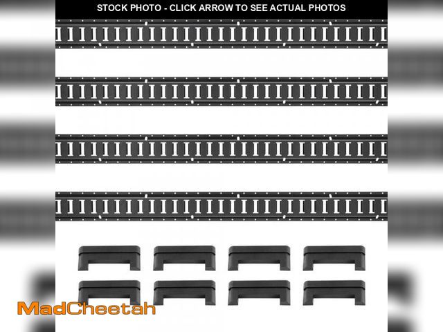 Lot 74-12464017 - VEVOR E Track Tie Down Rail Kit 2 ft. Steel Rails Heavy Duty E track Rails with Screws Loads Up to 2...