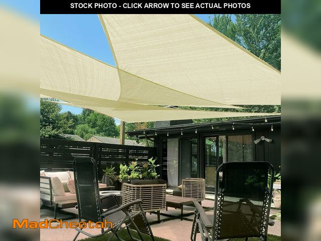 Lot 74-14336669 - LOVE STORY 13' x 13' x 18.5' Right Triangle Sun Shade Sail Sunshade Sail UV Block for Patio Garden, ...