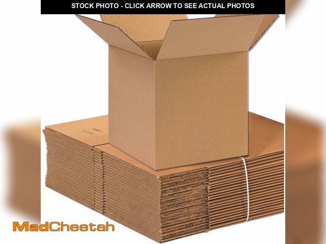 Lot 74-13041144 - Aviditi Shipping Boxes Small 10"L x 10"W x 10"H, 25-Pack | Corrugated Cardboard Box for Packing, Mov...