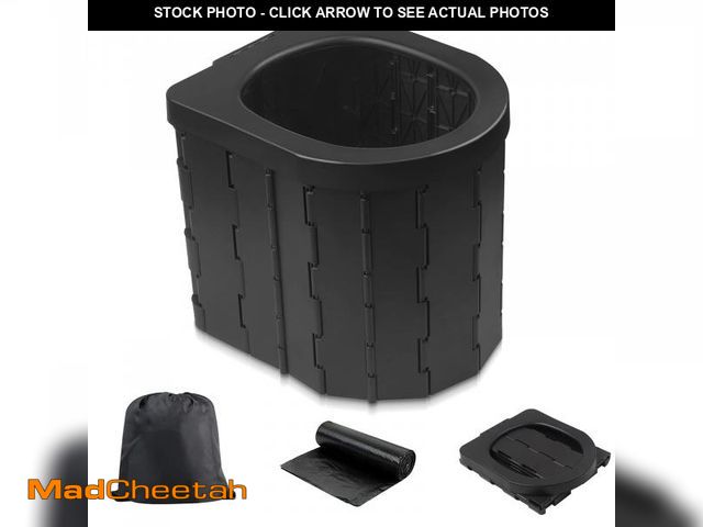 Lot 74-11555415 - Portable Toilet for Camping, Portable Potty for Adults, Porta Potty Travel Toilet Commode Bucket Toi...