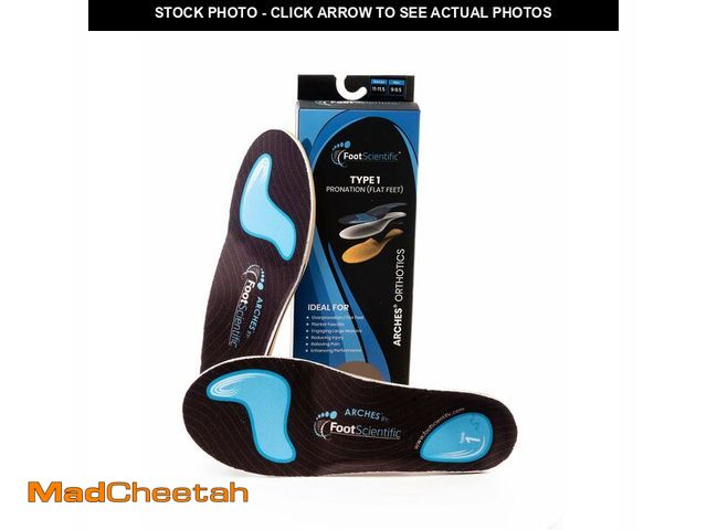 Lot 74-14206219 - Arches Insoles Type 1 - Pronation/Flat Feet, Men's Size 11-11.5 / Women's Size 13-13.5 - UNUSED