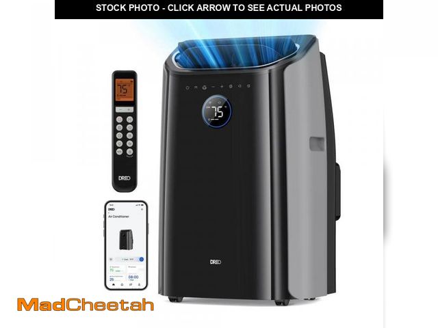 Lot 74-12397155 - DREO 8,000 (DOE) BTU Smart Portable AC Unit with Drainage-free Cooling, 46dB Quiet 300 sq. ft. w/Fan...