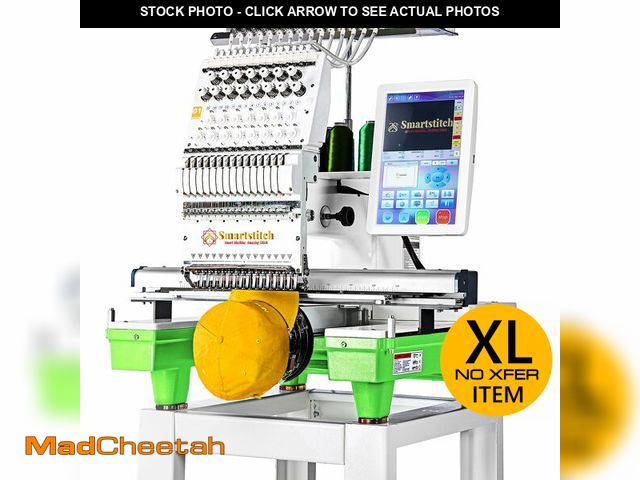 Lot 74-13638293 - ITEM COMES AS PICTURED Smartstitch S-1501 Commercial Embroidery Machine with 15 Needles,14"x20" Embr...