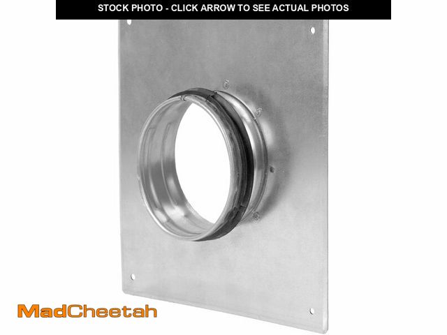 Lot 74-14212959 - Repa Market 4 Inch Round Dryer Duct Flange - Galvanized Steel Dryer Vent Wall Plate w/Rubber Gasket ...
