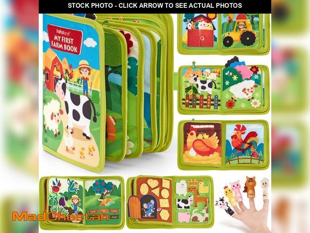Lot 74-12972822 - hahaland Busy Book for Toddlers 1-3 - Montessori Toys Busy Board for 1 Year Old Boy Gifts Girl Toys ...
