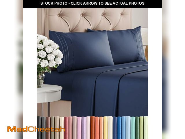 Lot 74-13949925 - Full Size 4 Piece Sheet Set - Comfy Breathable &amp; Cooling Sheets - Hotel Luxury Bed Sheets for Wo...