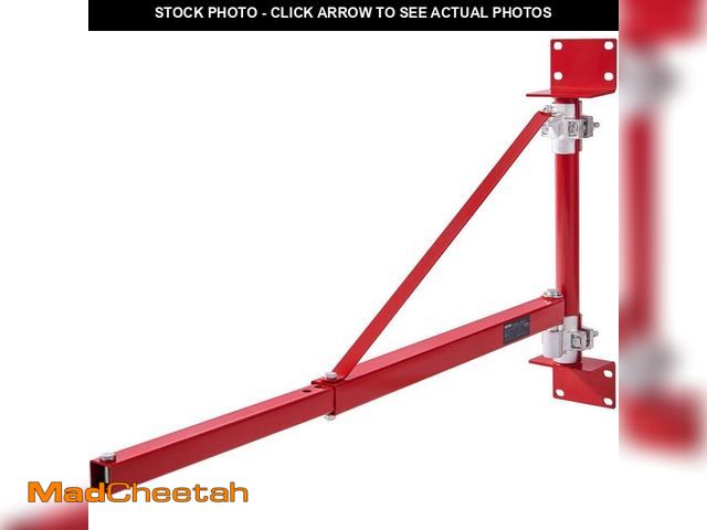 Lot 74-13129751 - Electric Hoist Support Arm 1320 lbs. Max Load Capacity 180Â° Swivel Scaffold Winch Hoist Arm with Po...