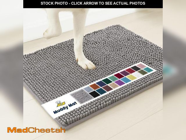Lot 74-12218758 - Muddy MatÃÂ® Original Dog Door Mat for Muddy Paws, Super Absorbent Microfiber, Non-Slip Washable Pe...