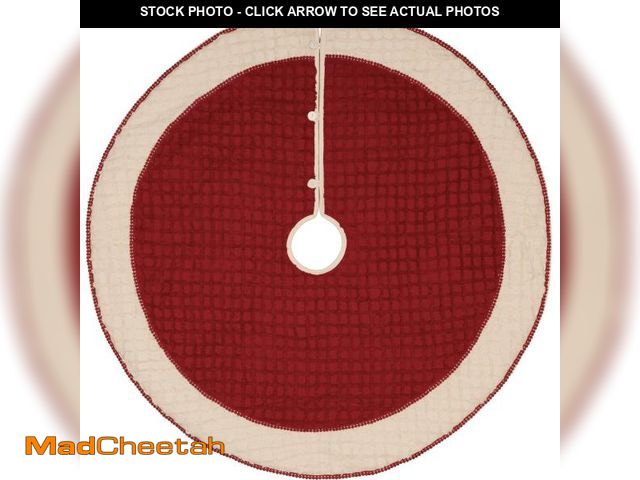 Lot 74-2090503 - Three Posts Chenille Christmas Tree Skirt VHAC1444 Size: 21" W - UNUSED
