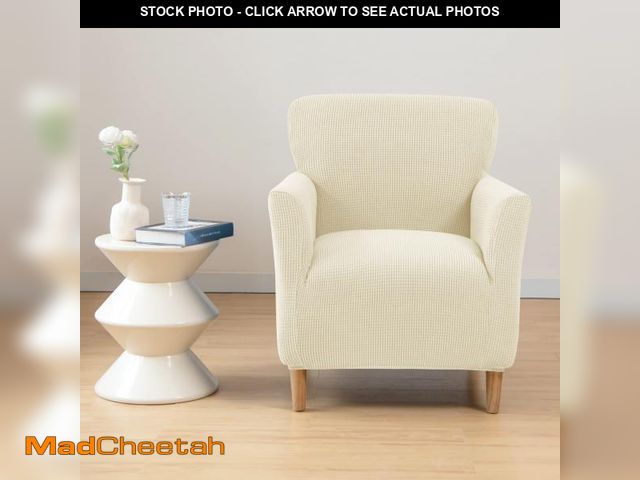 Lot 74-11549338 - ele ELEOPTION Armchair Slipcovers Chair Covers with Arms Stretch for Living Room Office Club Chair C...