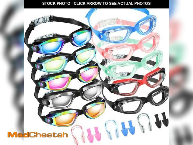 Lot 74-13626760 - Konohan 10 Pack Swim Goggles for Kids Adults Anti Fog No Leak Silicone Swimming Goggles Glasses Ear ...