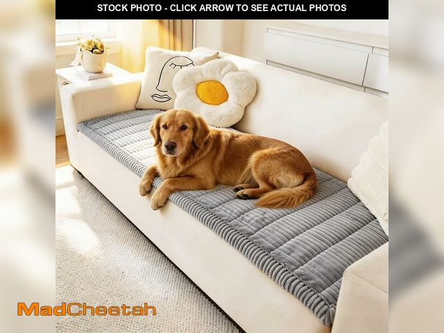 Lot 74-13566503 - Awjcsv Couch Cover for Dogs Washable, Fuzzy Pet Couch Covers for 3 Cushion Sofa Pet Friendly, Non Sl...