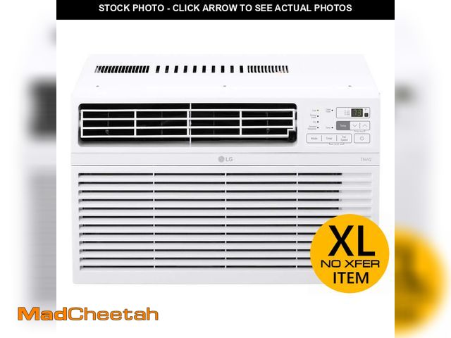 Lot 74-14328484 - LG 14,000 BTU 115-Volt Window Air Conditioner Unit Cools 700 sq. ft. with Remote, Dehumidifier and i...