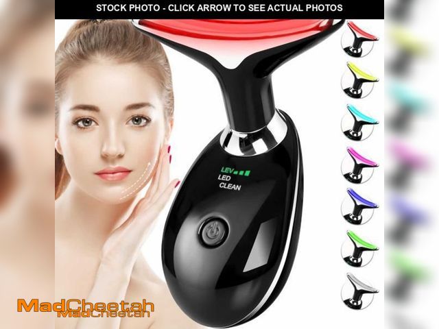 Lot 74-11287031 - SDKWDH Red-Light-Therapy-for-Face-and-Neck, 7 Color Face Massager Tool for Wrinkles, Double Chin, Vi...