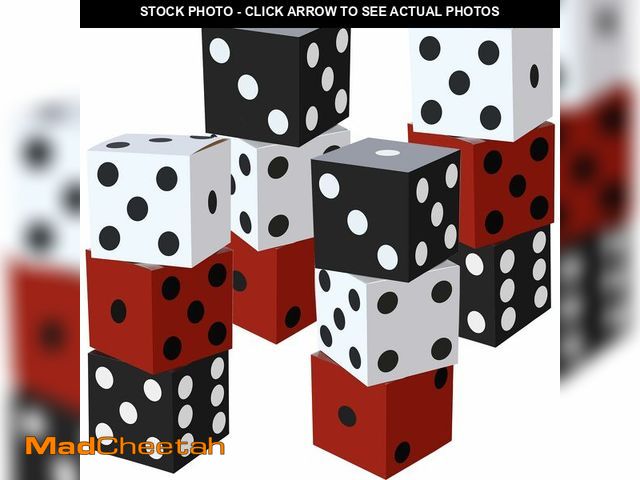 Lot 74-13713664 - Ctosree 12 Pcs Large Casino Dice Boxes 11 in Casino Theme Party Decoration Las Vegas Themed Night Ju...
