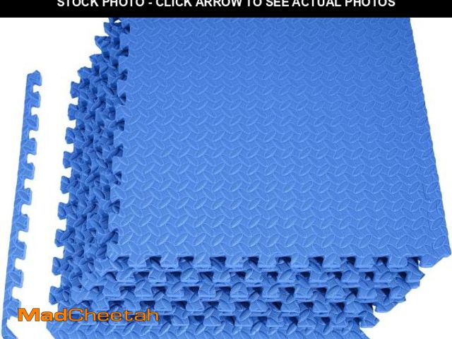 Lot 74-12137694 - Fitvids Puzzle Exercise Gym Flooring Mat, 3/4" Thick High-Density EVA Interlocking Tiles Workout Mat...