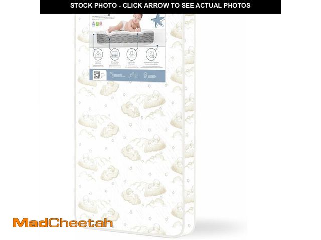 Lot 74-13733670 - Dream On Me Twilight 5" 88 Coil Inner Spring Crib &amp; Toddler Mattress - Brown Cloud, Greenguard G...