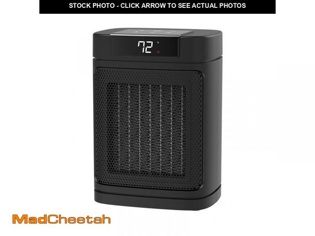 Lot 74-12526492 - Better Homes &amp; Gardens 1500W Digital Ceramic Heater with ALCI Plug, Black - UNUSED
