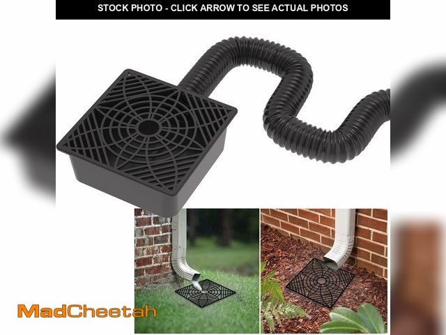 Lot 74-14215608 - YOTODY Gutter Downspout Extensions,Catch Basin Low Profile Downspout Extender | No Deep Dig Catch Ba...