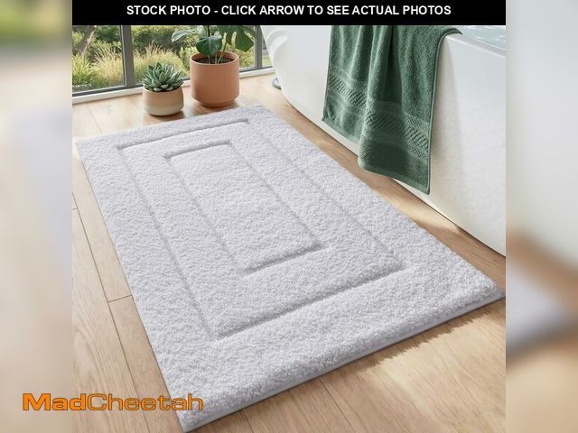 Lot 74-14146523 - DEXI Bathroom Rug 36x24, Non Slip Washable Bath Mat for Shower Floor, Absorbent Soft Bathmat with Ru...