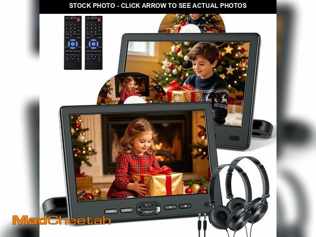 Lot 74-14358249 - *ACCESSORIES ONLY* Car DVD Player Dual Screen with Headrest Mount, DESOBRY 10.5" Portable DVD Player...