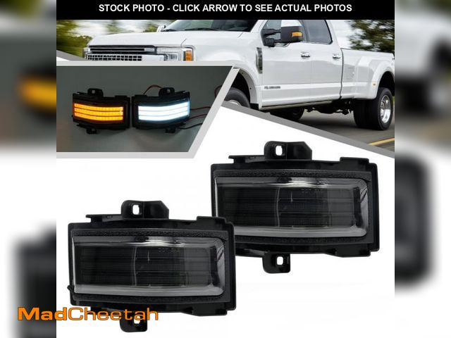 Lot 74-12302459 - 2Pcs Sequential LED Side Mirror Marker Light for Ford F150 2015-2023, F250 F350 F450 F550 Super Duty...