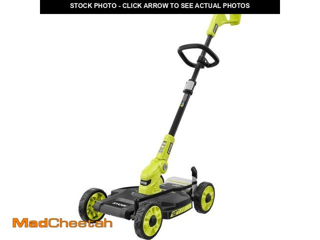 Lot 74-12558137 - RYOBI ONE+ 18V 12 in. Cordless Battery 3-in-1 Mower, String Trimmer, and Edger (Tool Only) - UNUSED