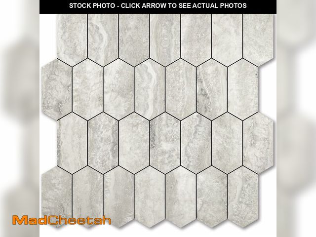 Lot 74-12707009 - Vamos Tile Long Hexagon Peel and Stick Backsplash Tile - 10 Sheets Stick on Backsplash for Kitchen a...